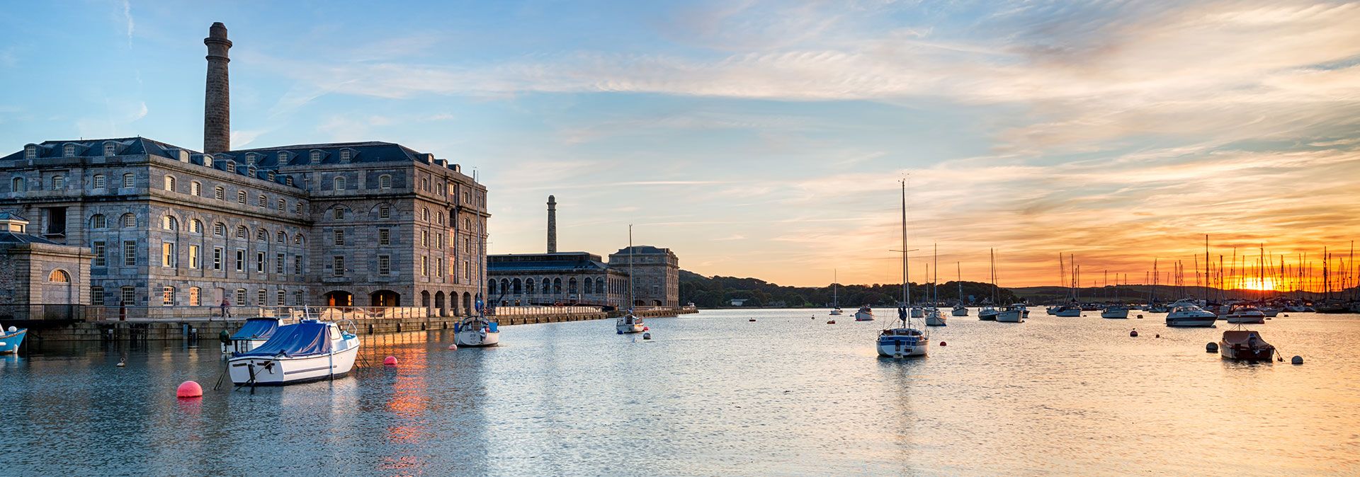 Royal William Yard Plymouth Sunset